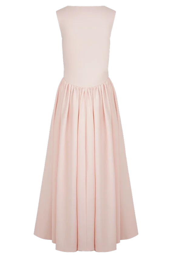 Sharon Scuba Jersey Midi Dress – Ballet Pink Sharon Scuba Jersey Midi Dress – Ballet Pink