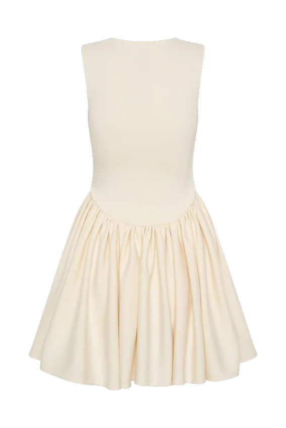 Sharon Scuba Jersey Mini Dress – Ivory Sharon Scuba Jersey Mini Dress – Ivory