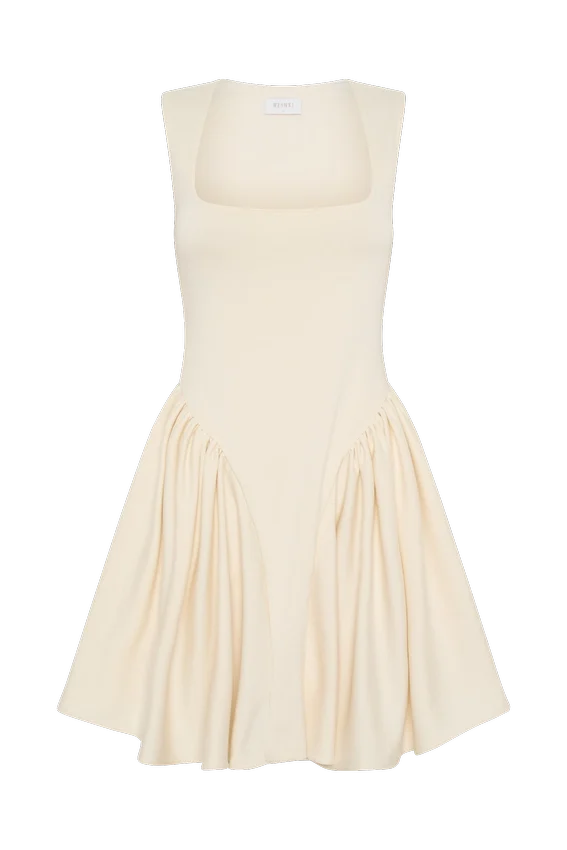 Sharon Scuba Jersey Mini Dress – Ivory Sharon Scuba Jersey Mini Dress – Ivory