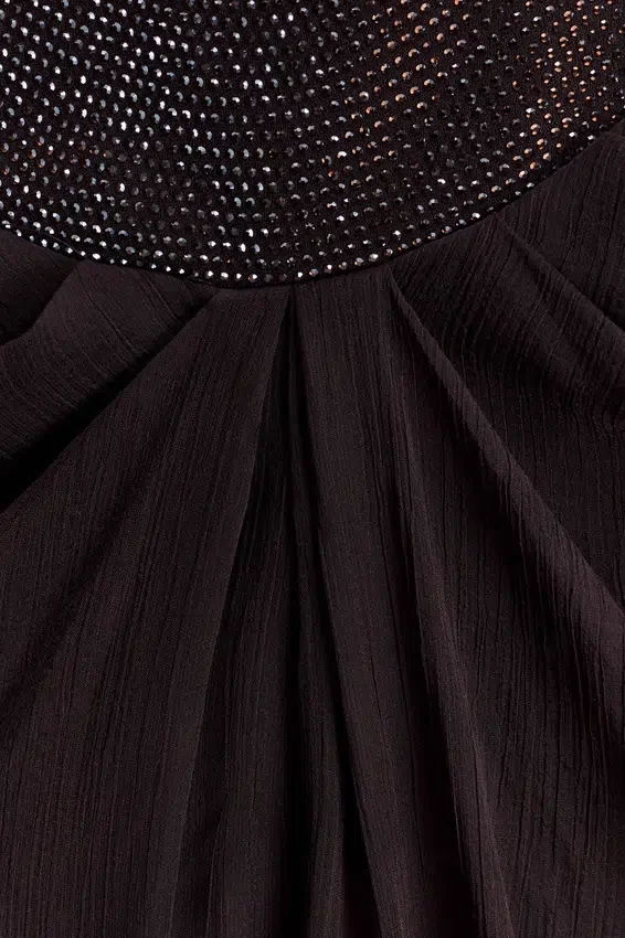 Siren Satin And Diamante Maxi Skirt – Dark Chocolate Siren Satin And Diamante Maxi Skirt – Dark Chocolate