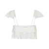 Skylar Lace Sleeveless Crop Top – White Skylar Lace Sleeveless Crop Top – White
