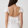 Skylar Lace Sleeveless Crop Top – White Skylar Lace Sleeveless Crop Top – White