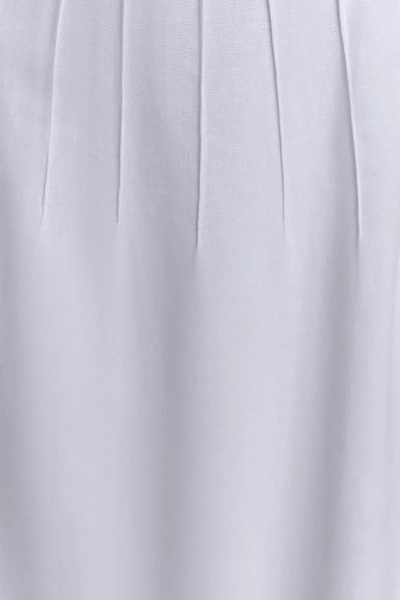 Sofie Pintuck Linen Maxi Dress – White Sofie Pintuck Linen Maxi Dress – White