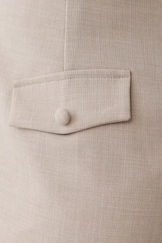 Solenne Suiting Shorts – Natural Marle Solenne Suiting Shorts – Natural Marle