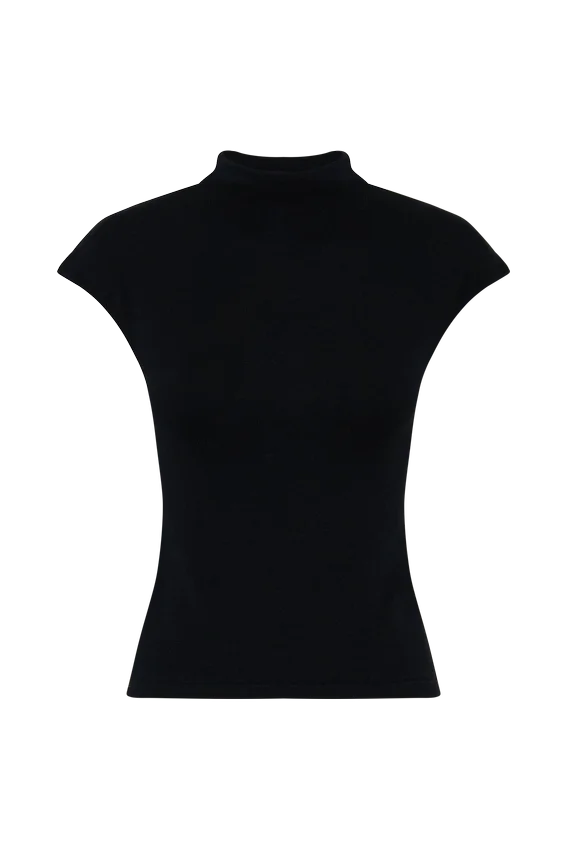 Sonny Short Sleeve Knit Top – Black Sonny Short Sleeve Knit Top – Black