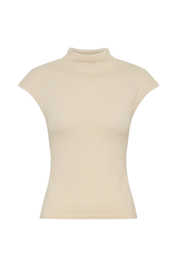 Sonny Short Sleeve Knit Top – Cream Sonny Short Sleeve Knit Top – Cream