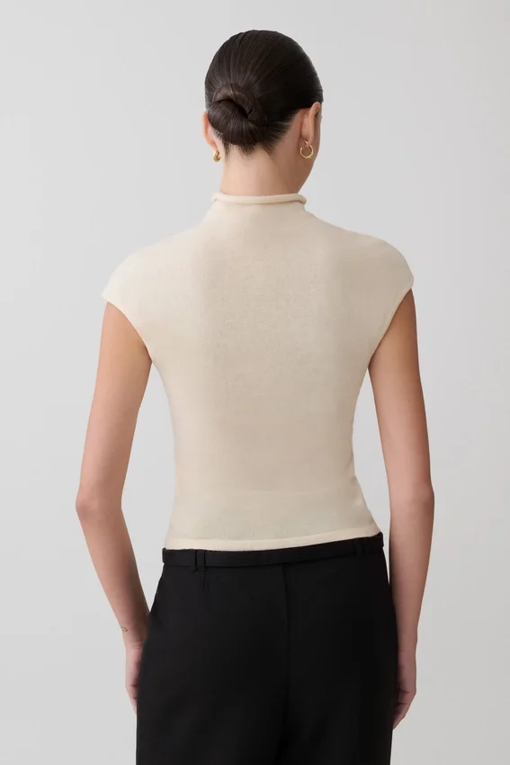 Sonny Short Sleeve Knit Top – Cream Sonny Short Sleeve Knit Top – Cream