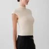 Sonny Short Sleeve Knit Top – Cream Sonny Short Sleeve Knit Top – Cream
