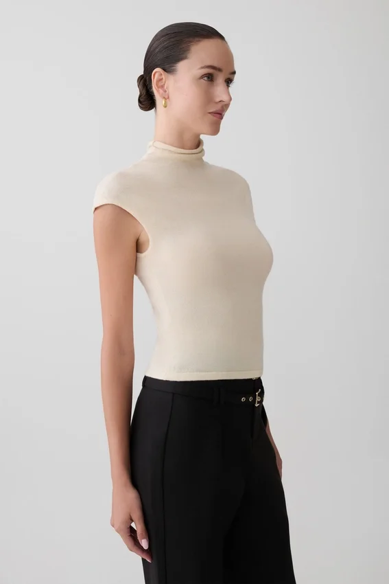 Sonny Short Sleeve Knit Top – Cream Sonny Short Sleeve Knit Top – Cream