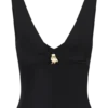 Spencer Slinky Top with Hardware – Black