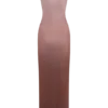 Stella Draped Slinky Maxi Dress – Mocha Ombre Stella Draped Slinky Maxi Dress – Mocha Ombre
