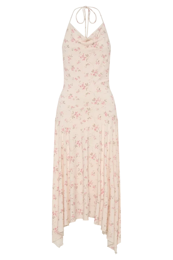 Sylvie Modal Hankie Midi Dress – Floral Ditsy Print Sylvie Modal Hankie Midi Dress – Floral Ditsy Print