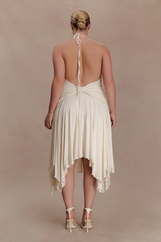Sylvie Modal Hankie Midi Dress – Ivory Sylvie Modal Hankie Midi Dress – Ivory