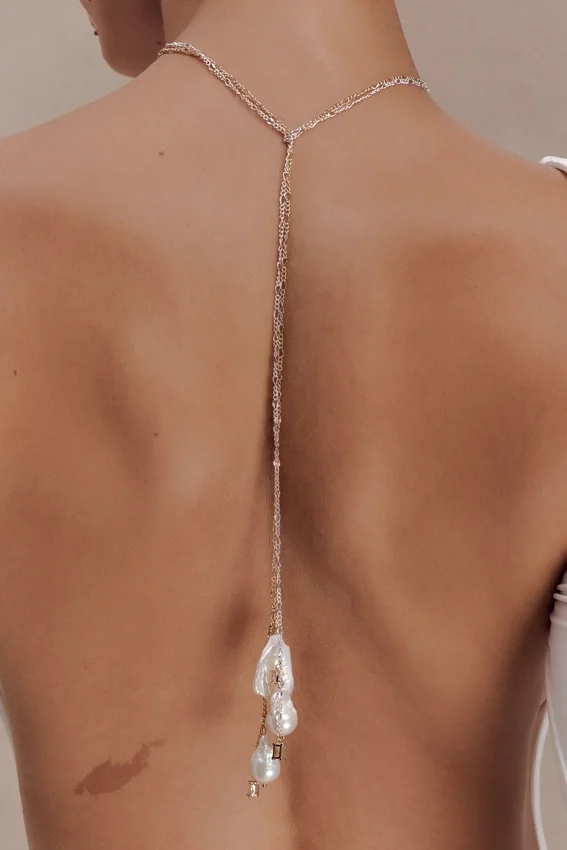 Tallulah Pearl Wrap Chain – Gold Tallulah Pearl Wrap Chain – Gold