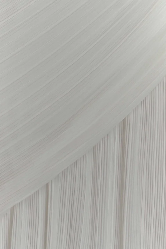 Tamara Shirred Chiffon Midi Dress – White Tamara Shirred Chiffon Midi Dress – White