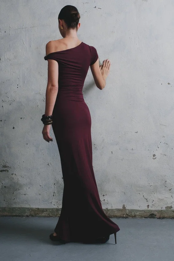 Tamsin Short Sleeve Modal Maxi Dress – Mahogany Tamsin Short Sleeve Modal Maxi Dress – Mahogany