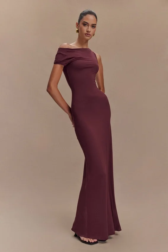 Tamsin Short Sleeve Modal Maxi Dress – Mahogany Tamsin Short Sleeve Modal Maxi Dress – Mahogany