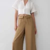 Tanya Wide Leg Suiting Pants – Camel