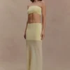 Tanyel Knit Bandeau Top – Lemon Tanyel Knit Bandeau Top – Lemon