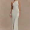 Teneika Crochet Knit Maxi Dress – Ivory