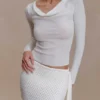 Terrymae Crochet Mini Skirt – White