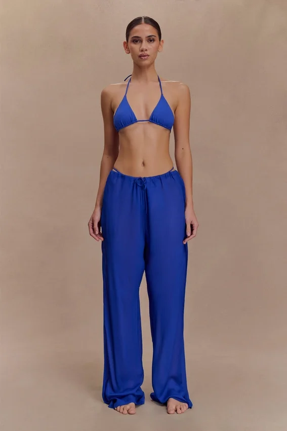 Tonya Sheer Straight Leg Pant – Cobalt Blue Tonya Sheer Straight Leg Pant – Cobalt Blue