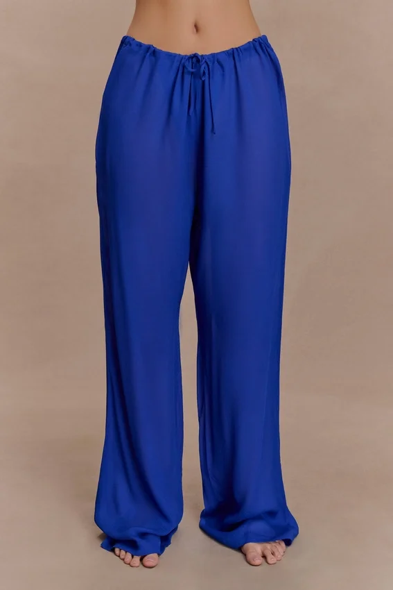 Tonya Sheer Straight Leg Pant – Cobalt Blue Tonya Sheer Straight Leg Pant – Cobalt Blue