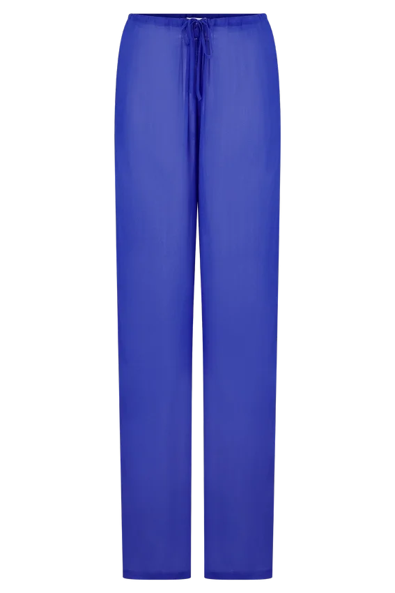 Tonya Sheer Straight Leg Pant – Cobalt Blue Tonya Sheer Straight Leg Pant – Cobalt Blue