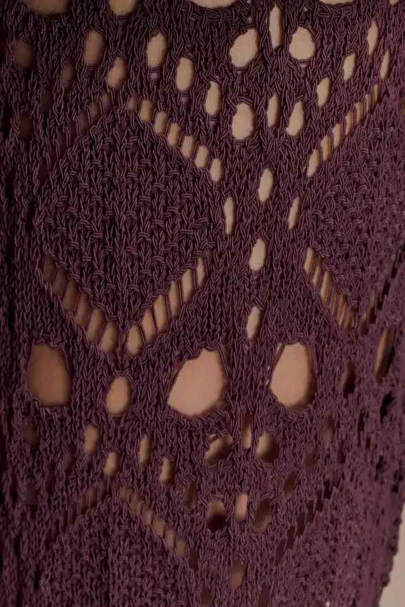 Trena Crochet Knit Pants – Chocolate Trena Crochet Knit Pants – Chocolate
