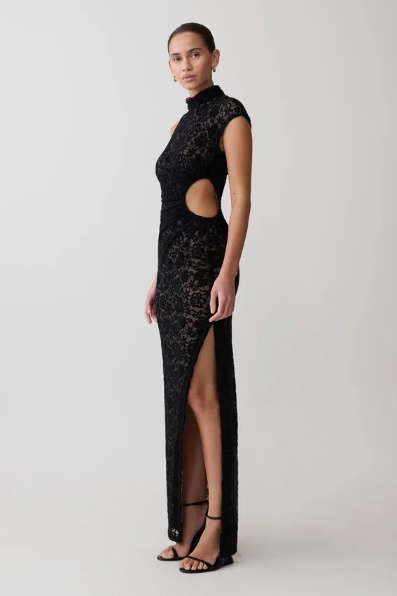 Trinh One Shoulder Maxi Dress – Black Trinh One Shoulder Maxi Dress – Black