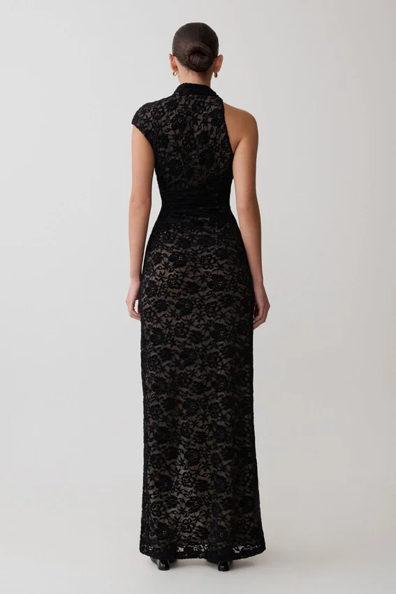 Trinh One Shoulder Maxi Dress – Black Trinh One Shoulder Maxi Dress – Black