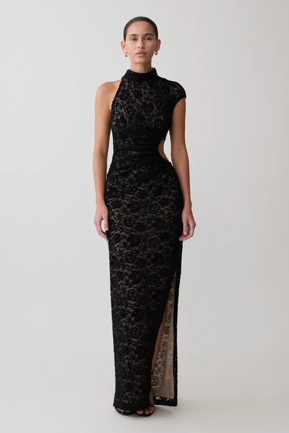 Trinh One Shoulder Maxi Dress – Black Trinh One Shoulder Maxi Dress – Black