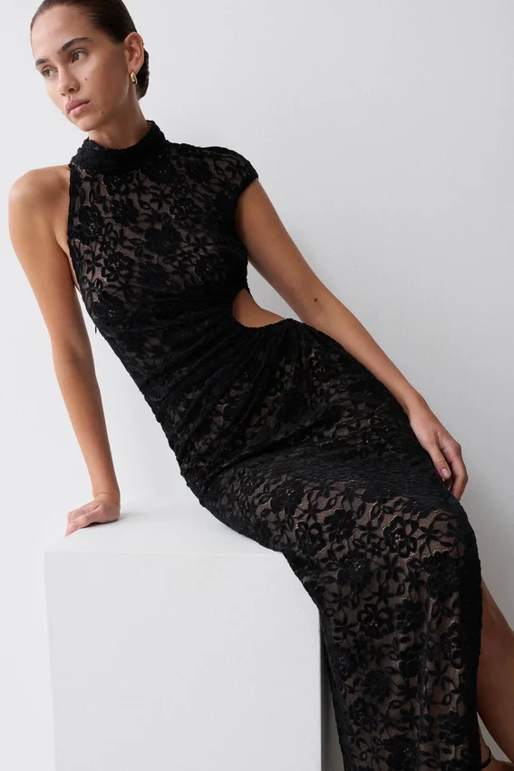 Trinh One Shoulder Maxi Dress – Black Trinh One Shoulder Maxi Dress – Black