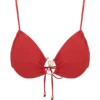 Tyler Bikini Top With Hardware – Red