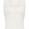Vianna Broderie Ribbed Tank Top – Ivory