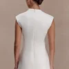 Victoria Cut Out Suiting Mini Dress – Ivory