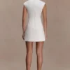 Victoria Cut Out Suiting Mini Dress – Ivory