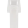 Vienna Slinky Cut Out Maxi Dress – White
