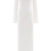 Vienna Slinky Cut Out Maxi Dress – White