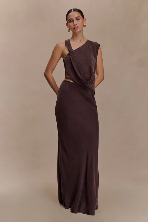 Violeta Maxi Skirt – Dark Chocolate Violeta Maxi Skirt – Dark Chocolate