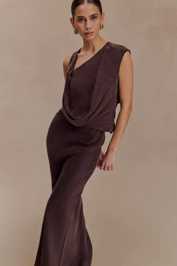 Violeta Maxi Skirt – Dark Chocolate Violeta Maxi Skirt – Dark Chocolate