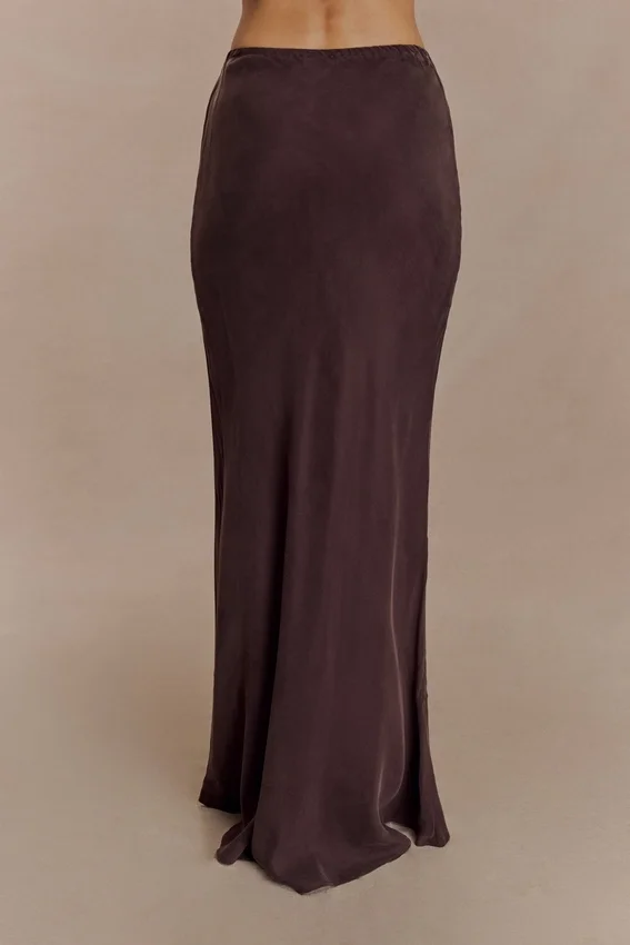 Violeta Maxi Skirt – Dark Chocolate Violeta Maxi Skirt – Dark Chocolate