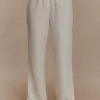 Violeta Straight Leg Pant – Ivory