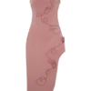Virginia Suiting Embroidered Midi Dress – Burnt Rose
