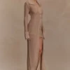 Waverley Metallic Knit Swim Cover Up – Gold