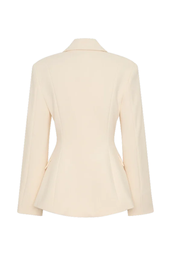 Wesley Structured Blazer – Buttercream Wesley Structured Blazer – Buttercream