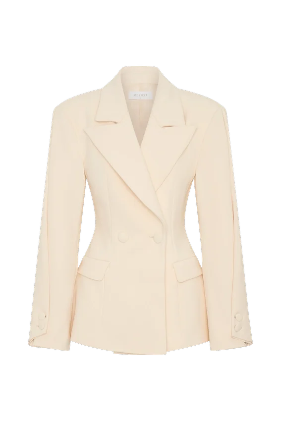 Wesley Structured Blazer – Buttercream Wesley Structured Blazer – Buttercream