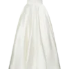 Willow Off Shoulder Satin Maxi Gown – White