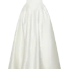Willow Off Shoulder Satin Maxi Gown – White