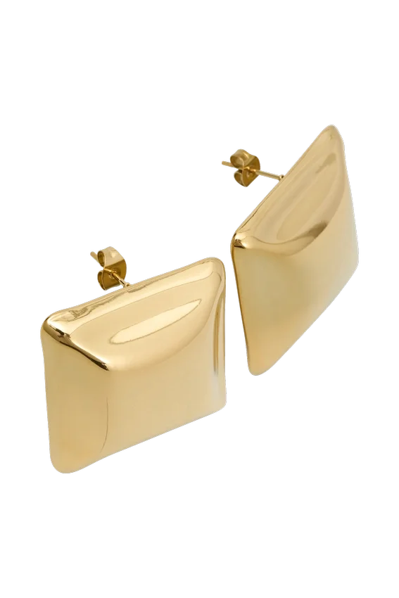Wilma Square Earrings – Gold Wilma Square Earrings – Gold